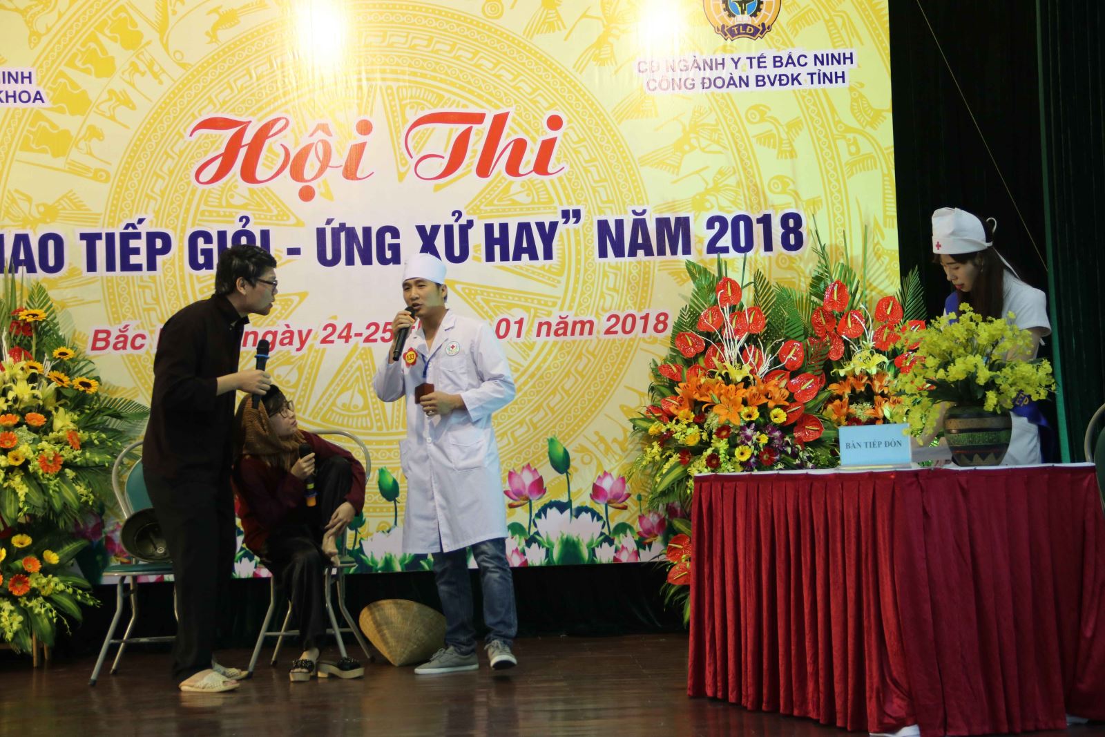 Bệnh viện đa khoa tỉnh Bắc Ninh tổ chức hội thi “Giao tiếp giỏi - Ứng xử hay” năm 2018 